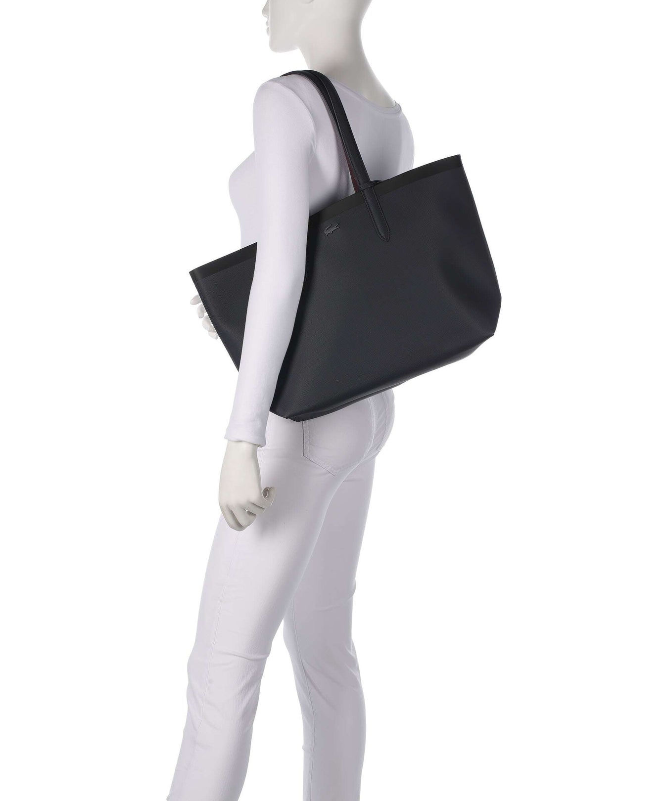 Lacoste Anna Tote bag abimes croc emboss