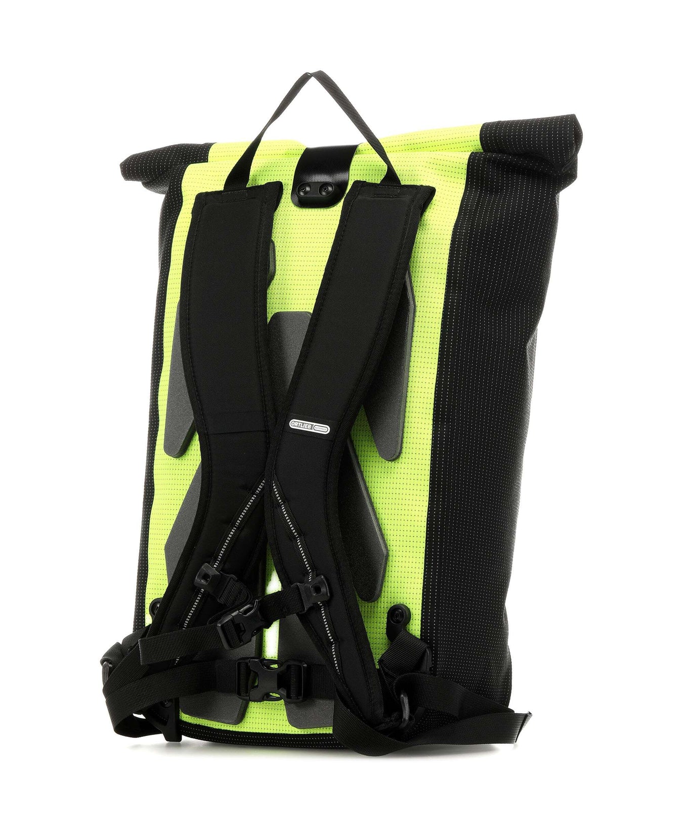 Ortlieb Velocity High-Vis 23 Rolltop backpack neon yellow/black reflective