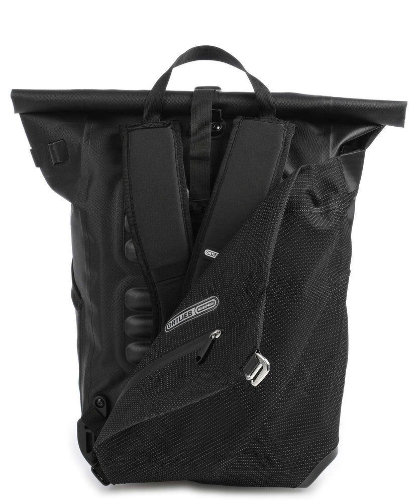 Ortlieb Vario High-Vis 26 Rolltop backpack black reflective