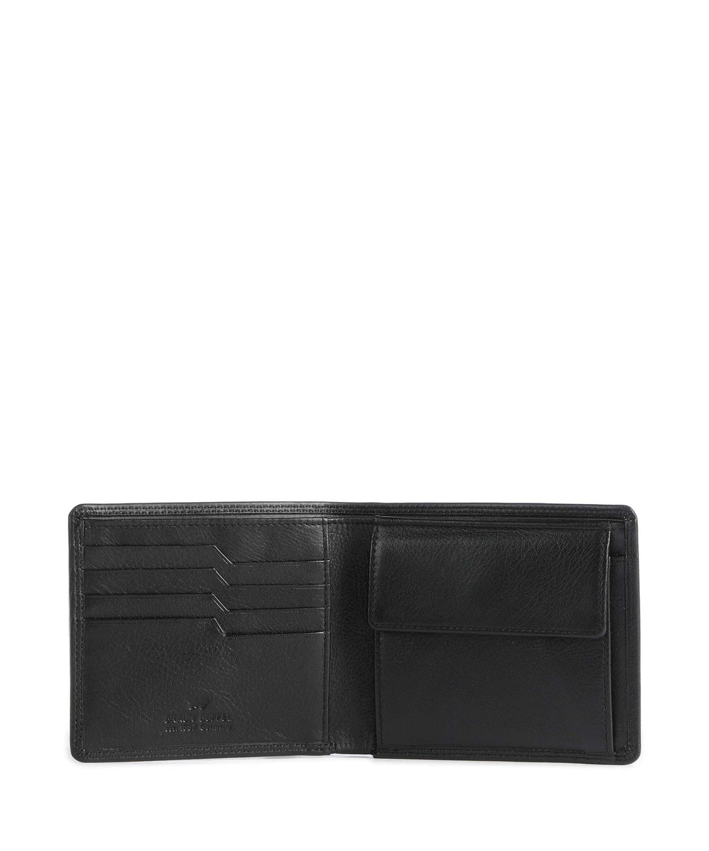 Braun Büffel Golf Secure RFID Wallet schwarz