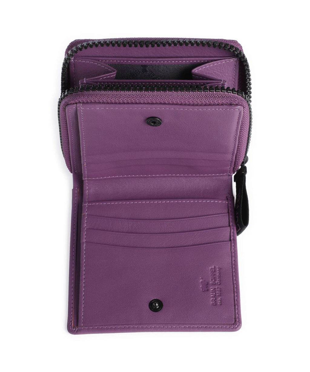 Braun Büffel Capri RFID Wallet viola