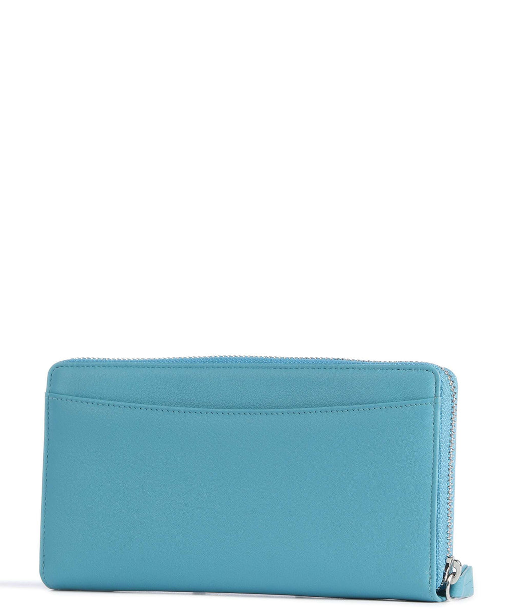 Braun Büffel Joy Wallet türkis