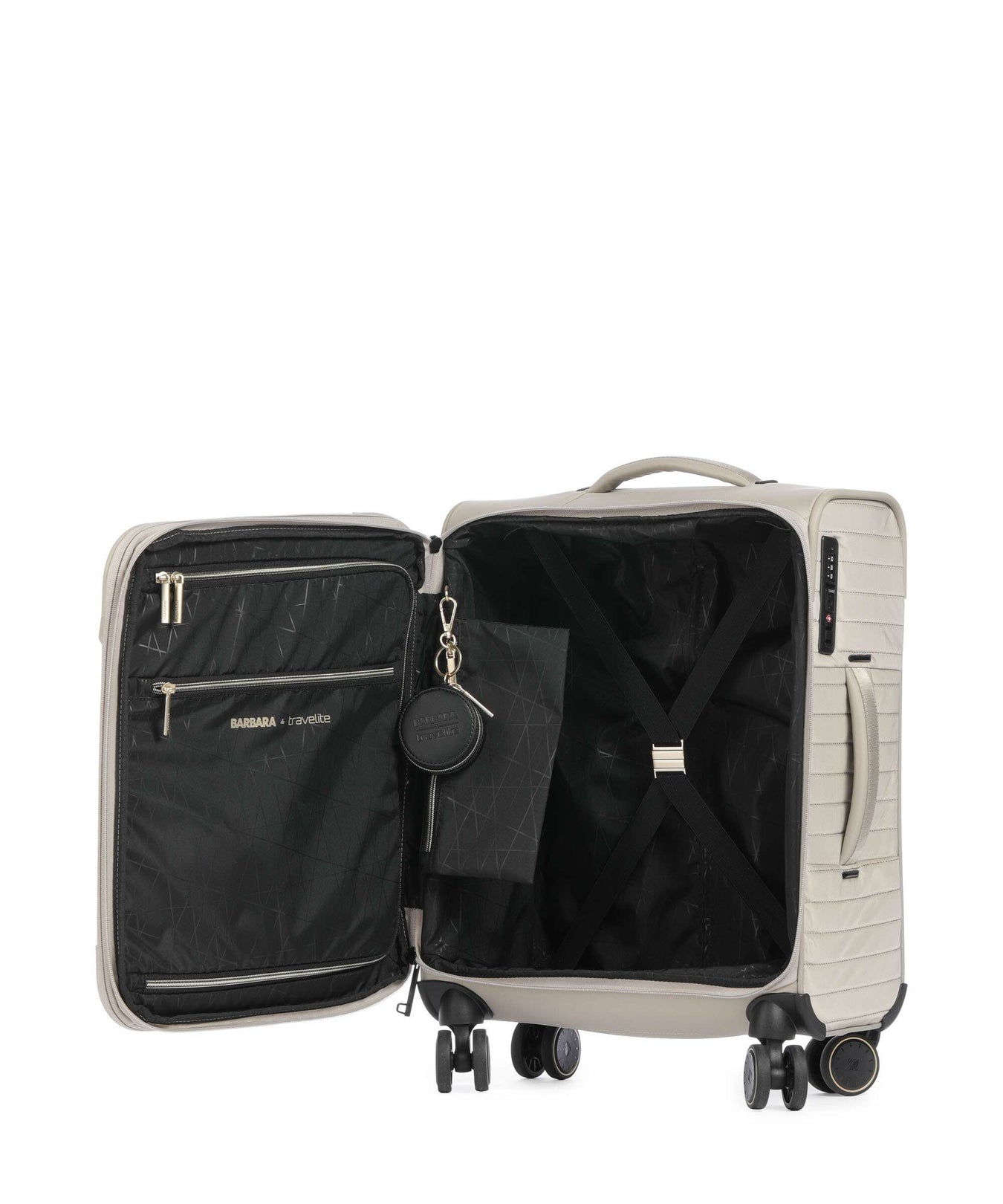 Travelite Barbara Stepp Spinner (4 wheels) satin nude