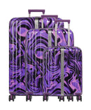 Travelite Lascana Edition Suitcase set (4 wheels) purple swirl