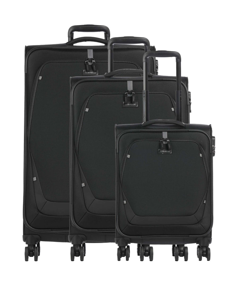 Travelite Umbria Suitcase set (4 wheels) black