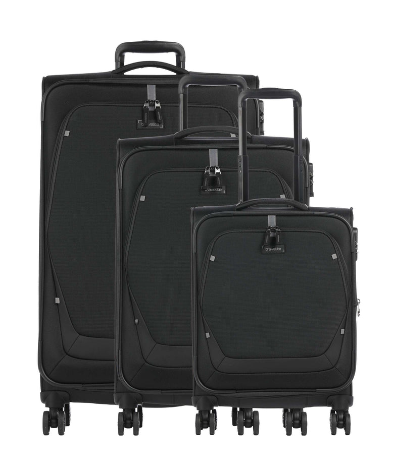 Travelite Umbria Suitcase set (4 wheels) black