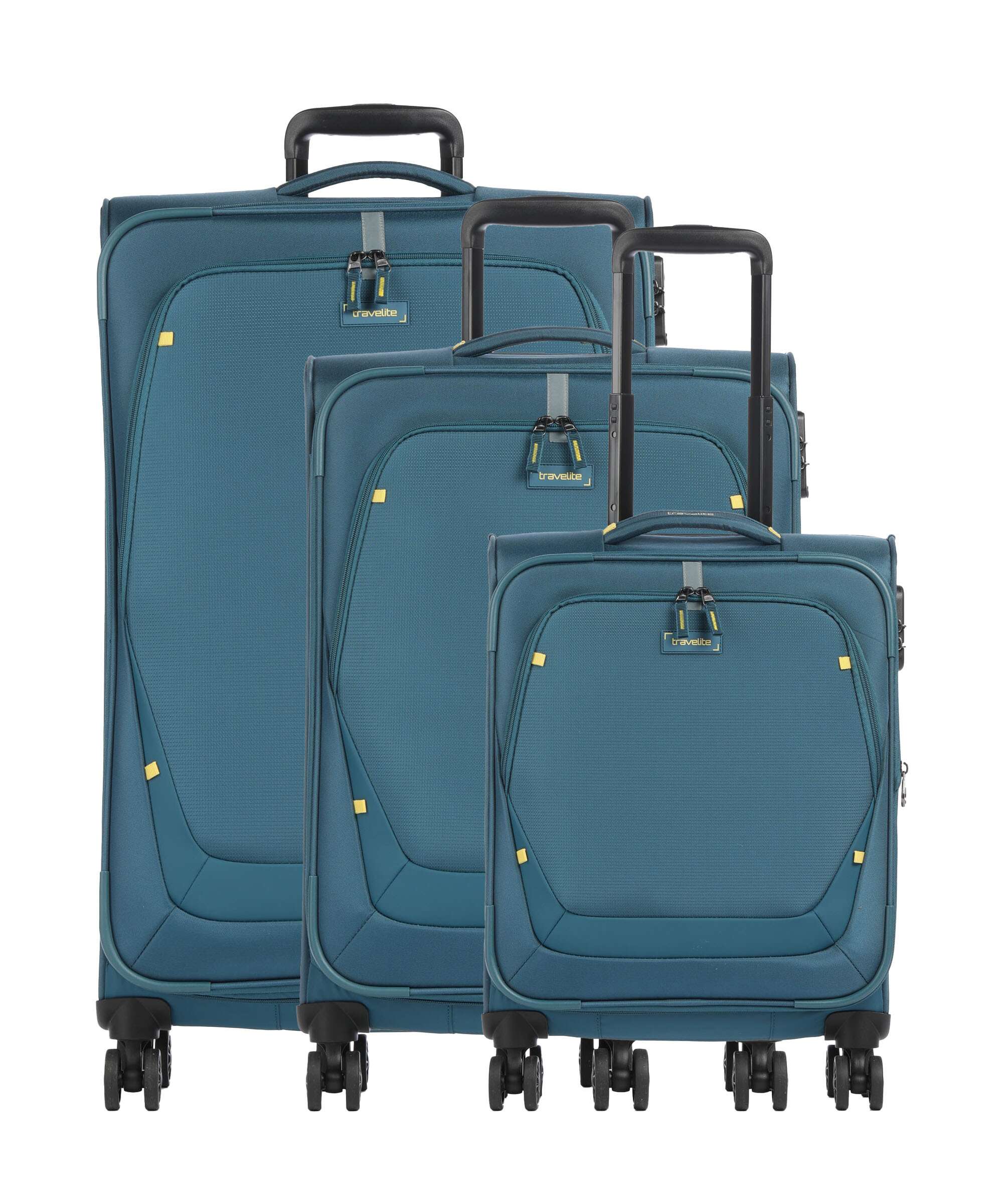 Travelite Umbria Suitcase set (4 wheels) petrol