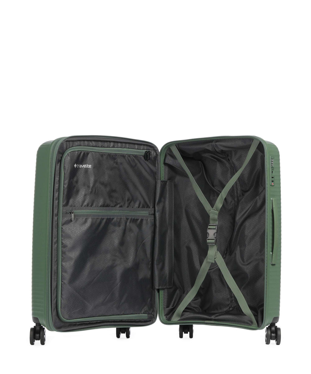 Travelite Air Stripe Spinner (4 wheels) green