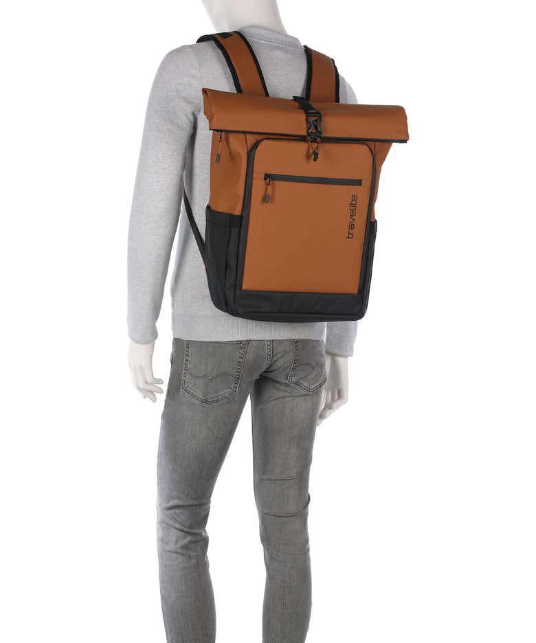 Travelite Briize M Rolltop backpack curry
