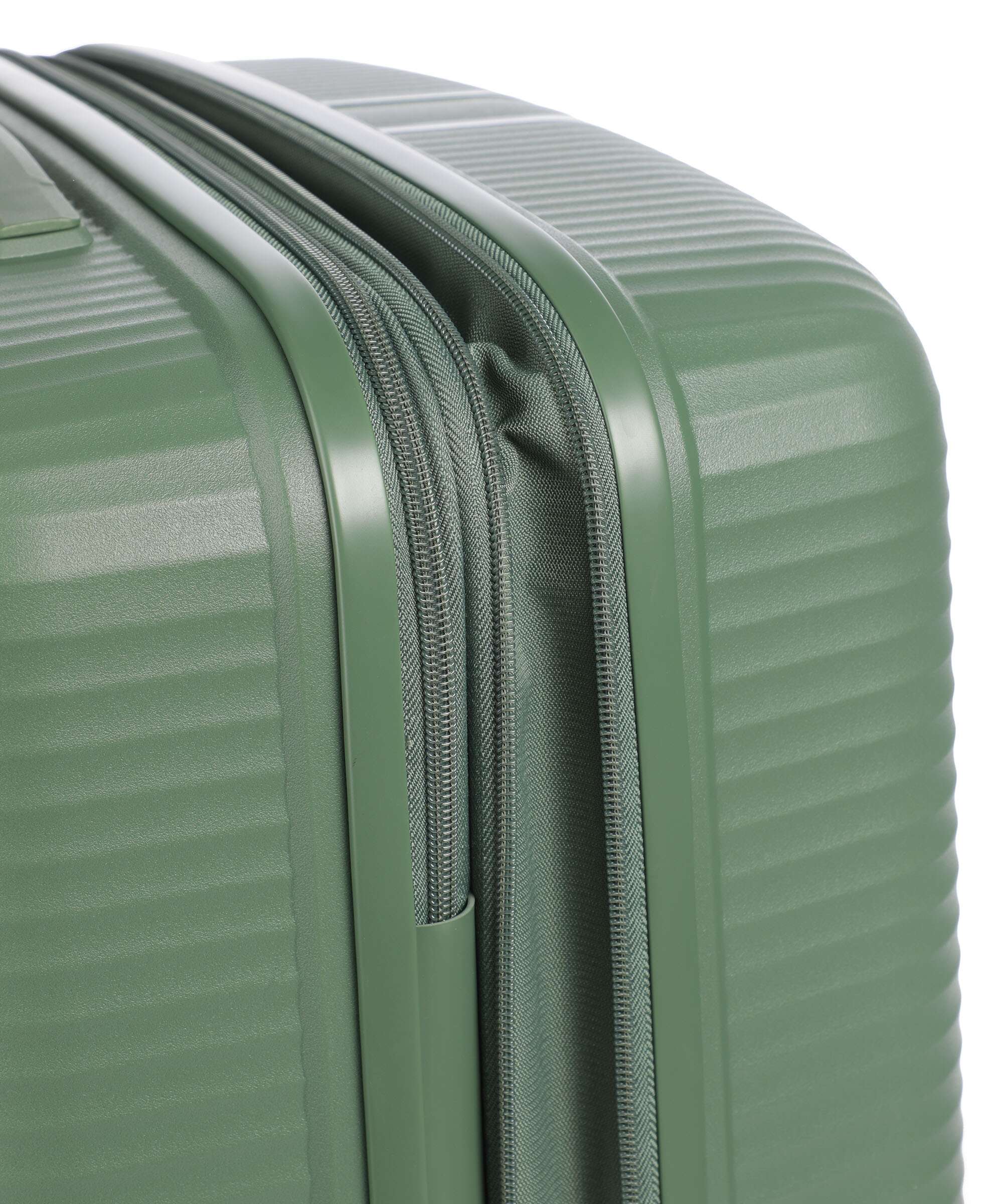 Travelite Air Stripe Slim Suitcase set (4 wheels) green