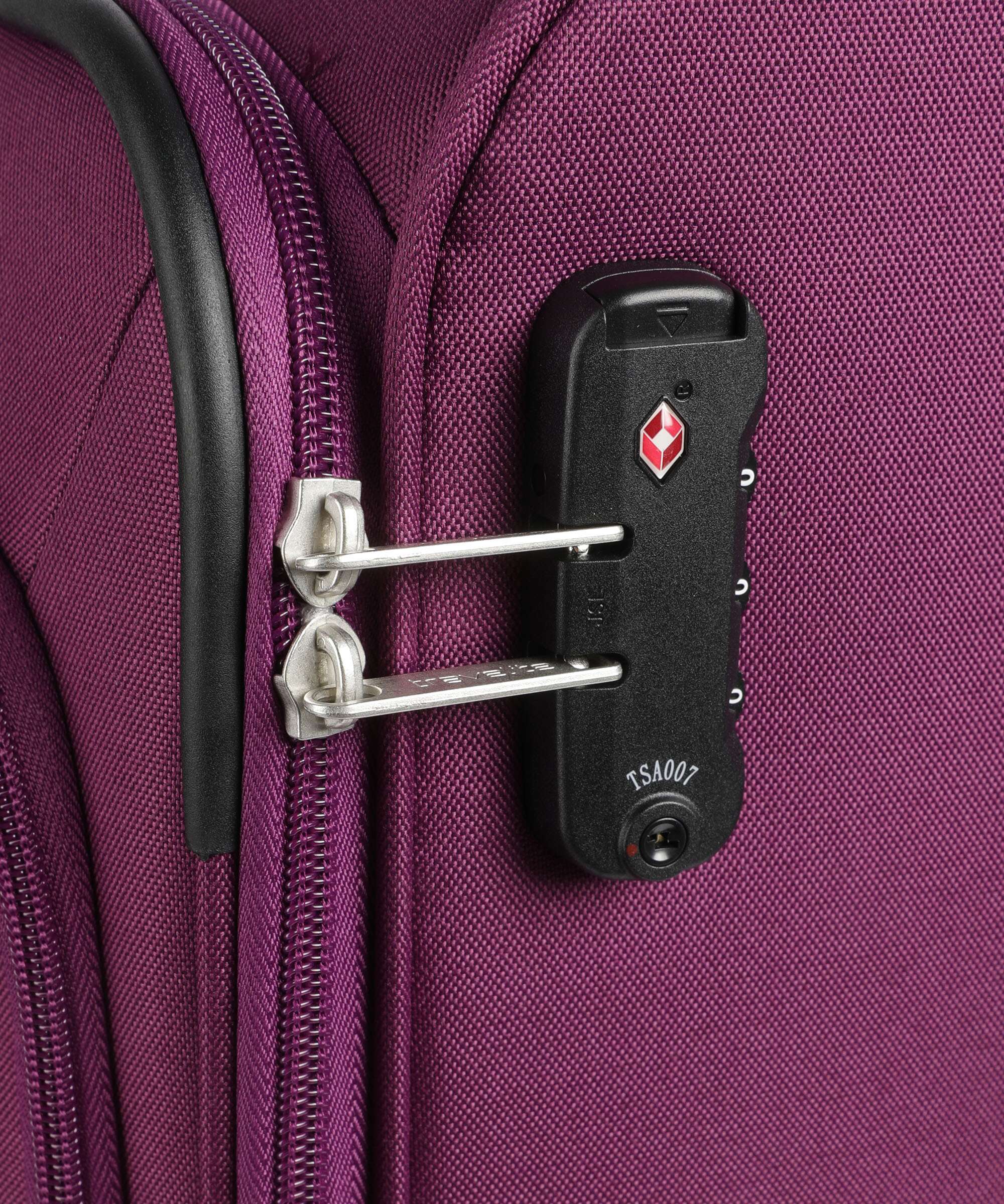 Travelite Priego Suitcase set (4 wheels) berry