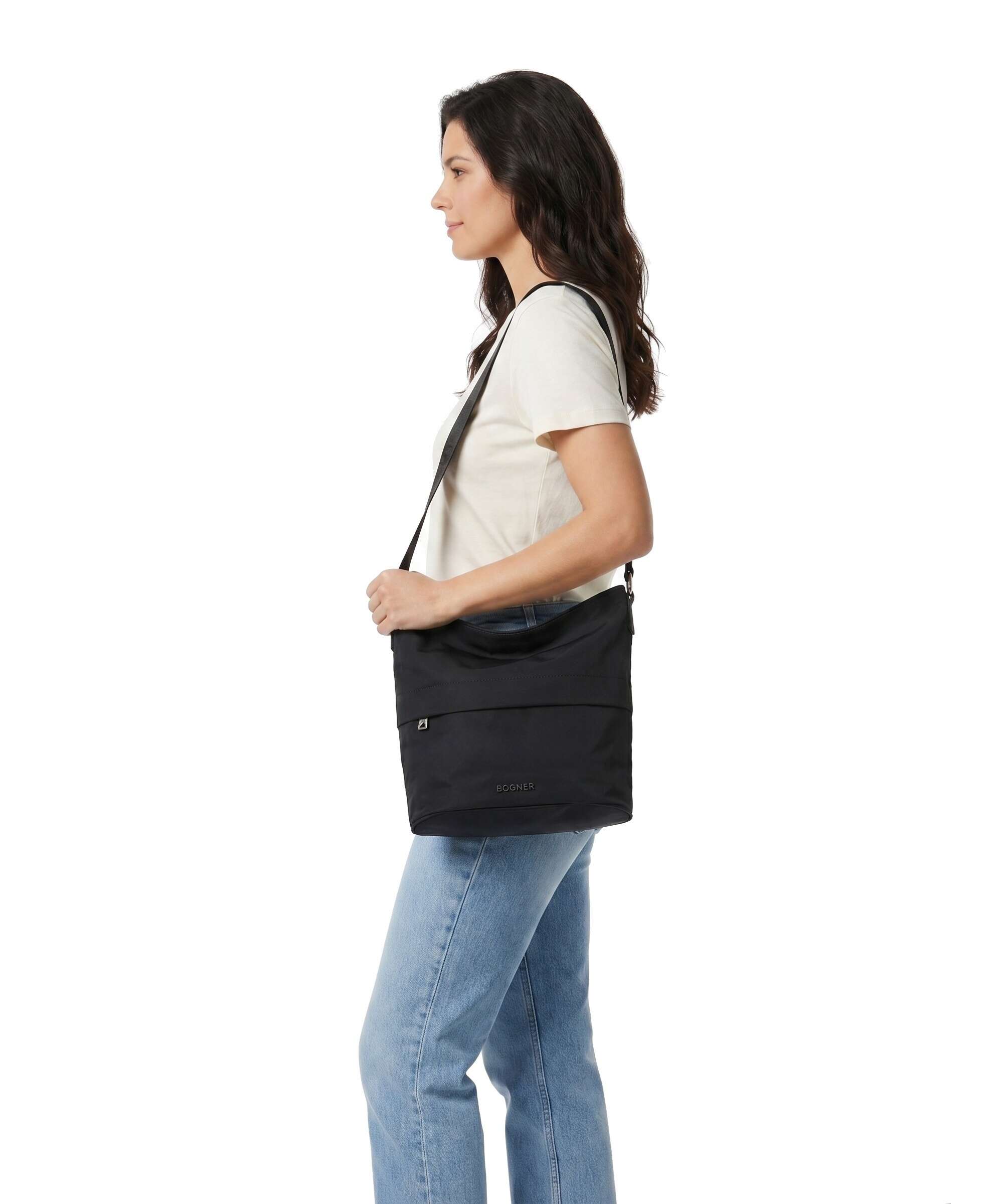 Bogner Maxon Heather Hobo bag black