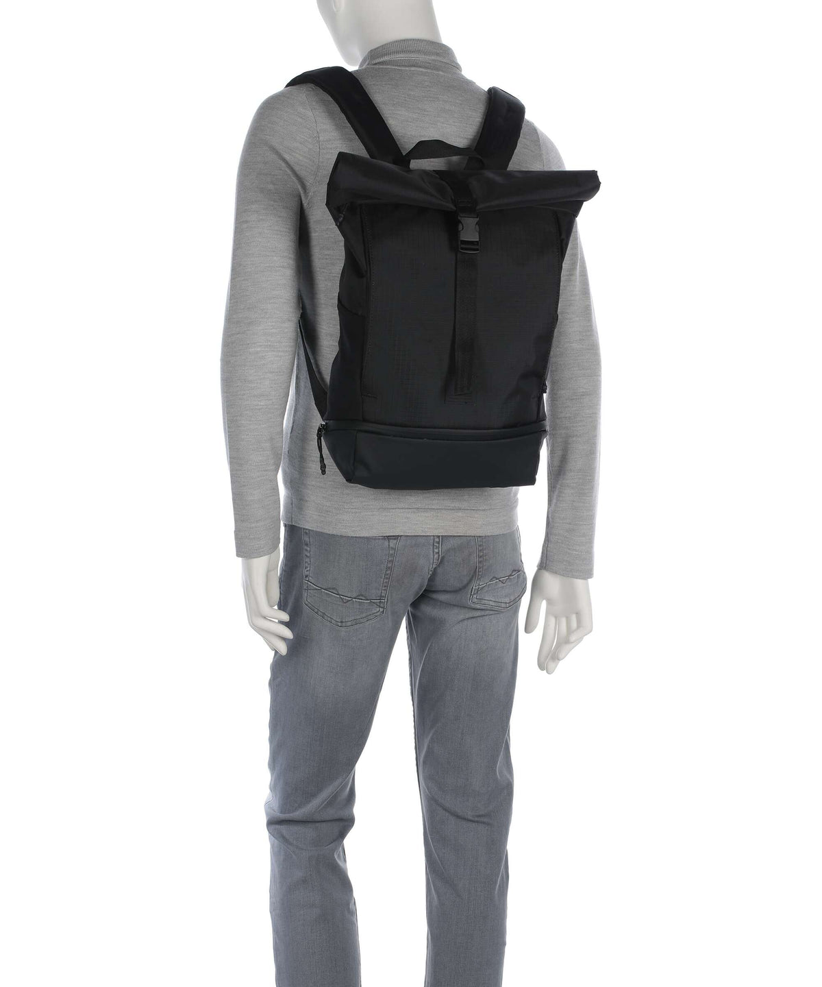 Strellson New Ham Eddie Rolltop backpack black