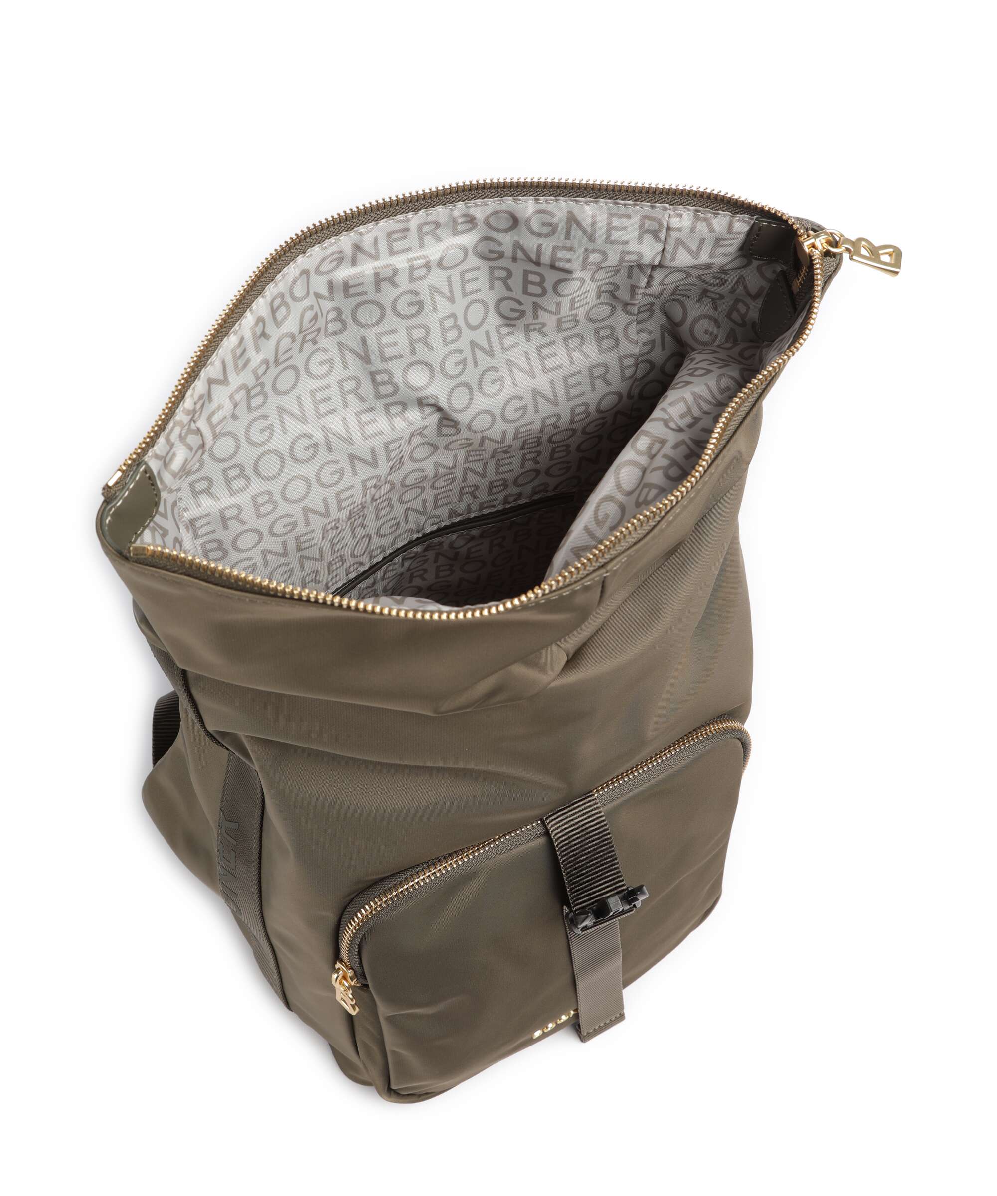 Bogner Klosters Neve Eike Rolltop backpack dark olive