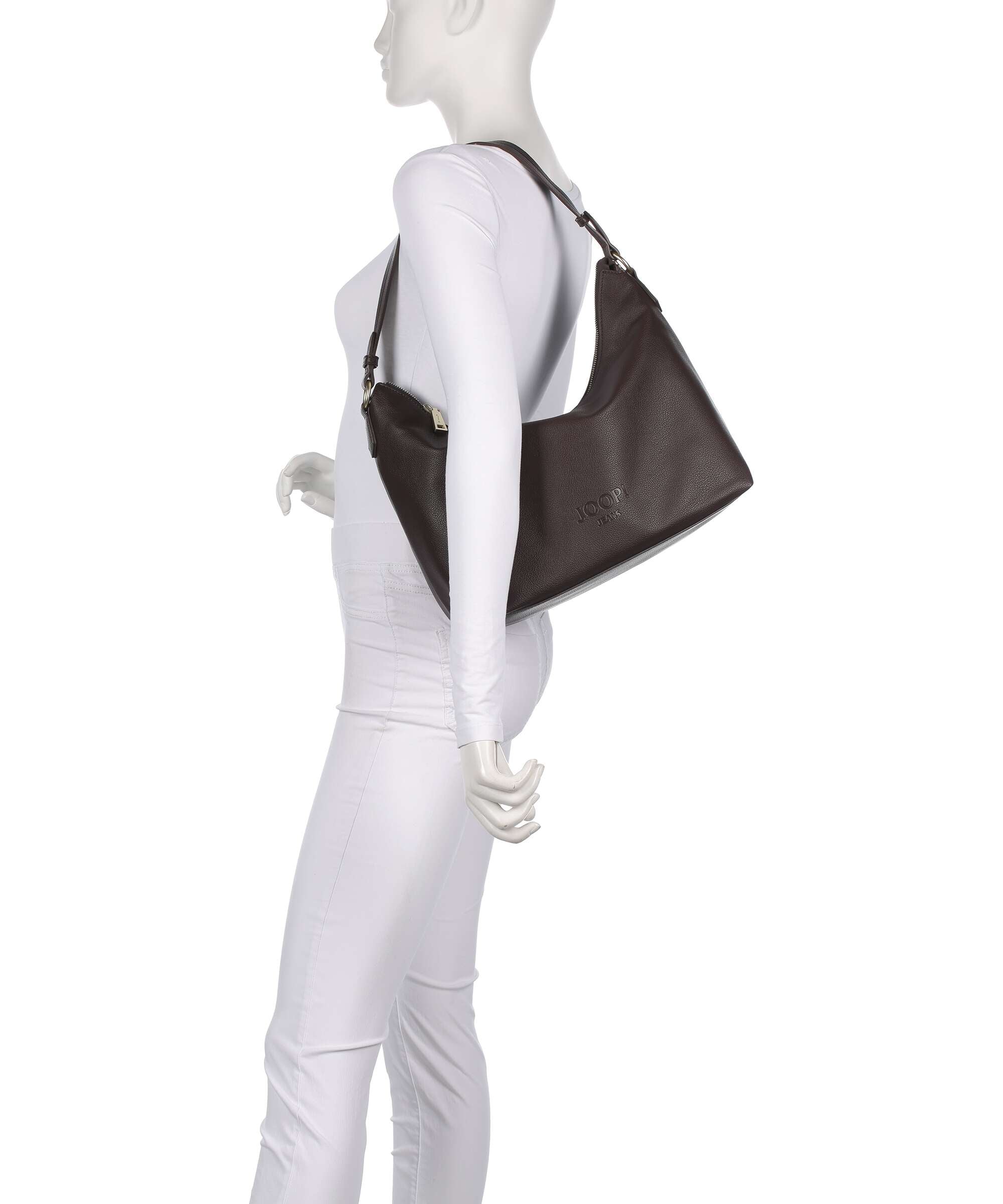 JOOP! Jeans Cuore Lettera Dalia Hobo bag darkbrown