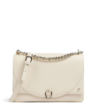 Aigner Diadora S Sac porté épaule macadamia white