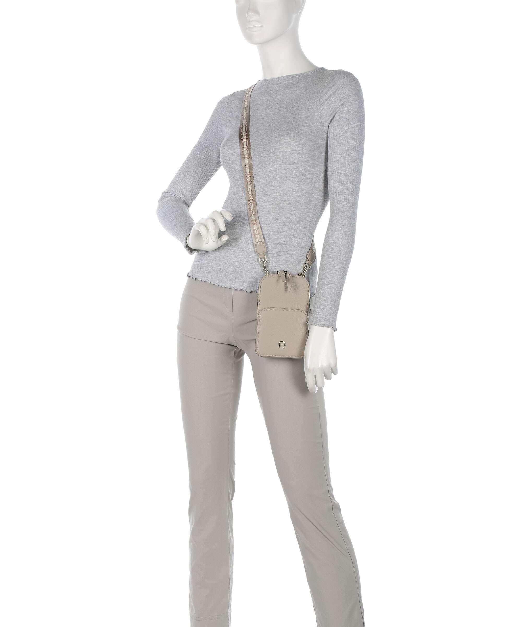 Aigner Zita Phone bag alpaca beige