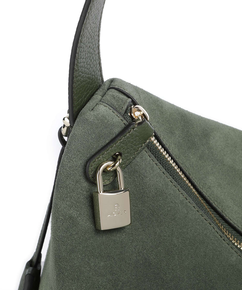 Aigner Delia L Hobo bag dark olive