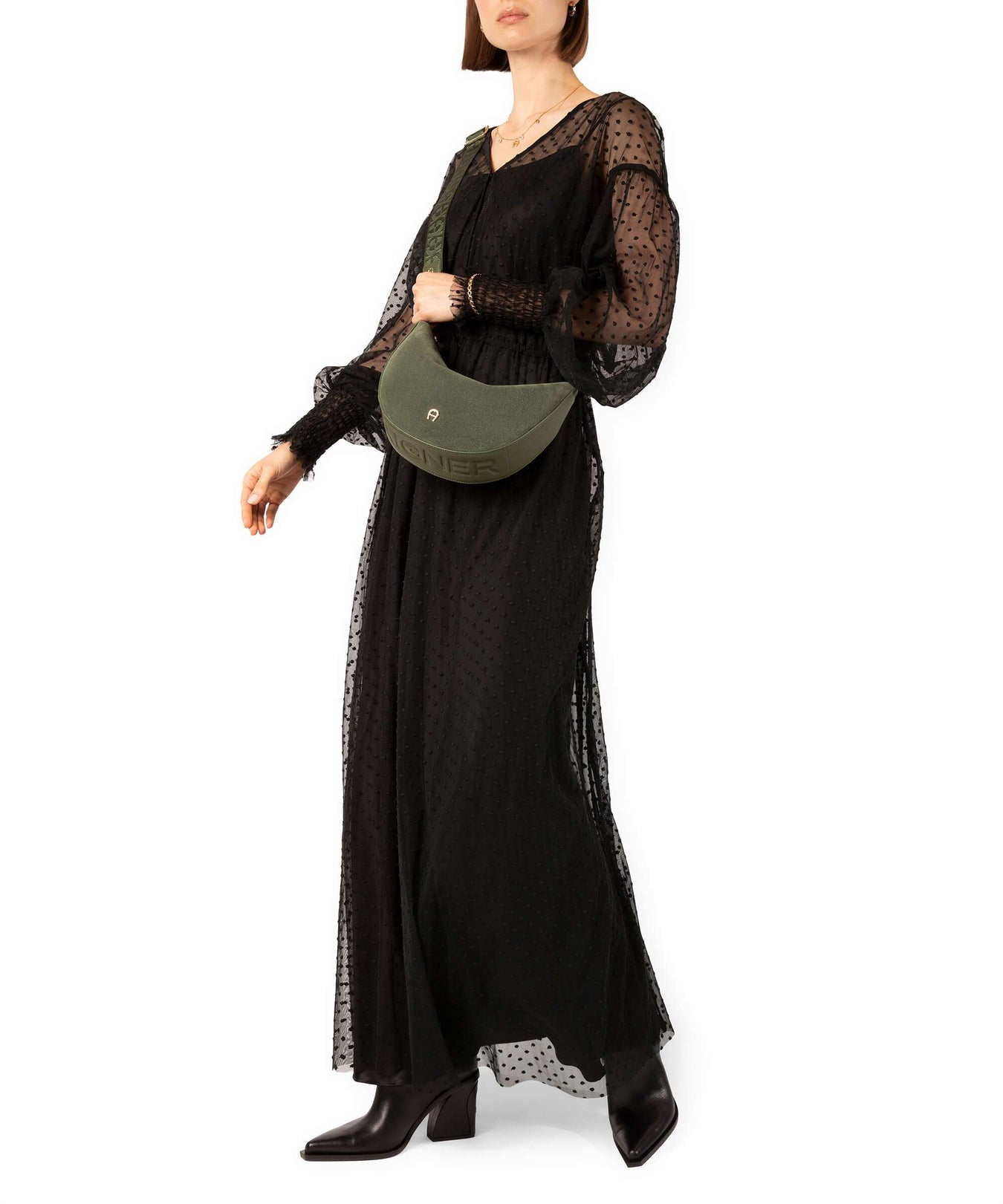 Aigner Zita S Crossbody bag dark olive