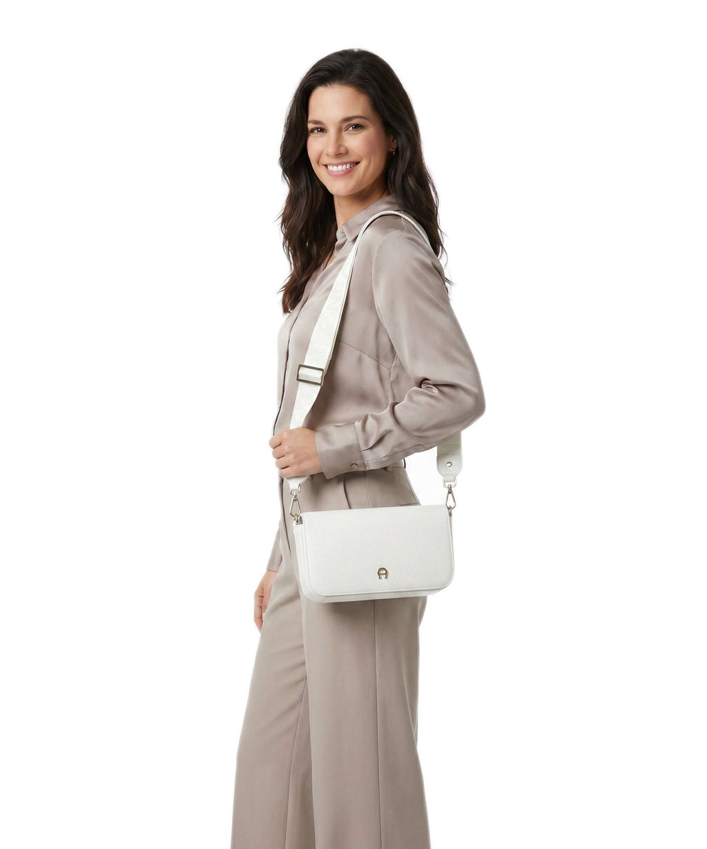 Aigner Zita S Crossbody bag cotton white
