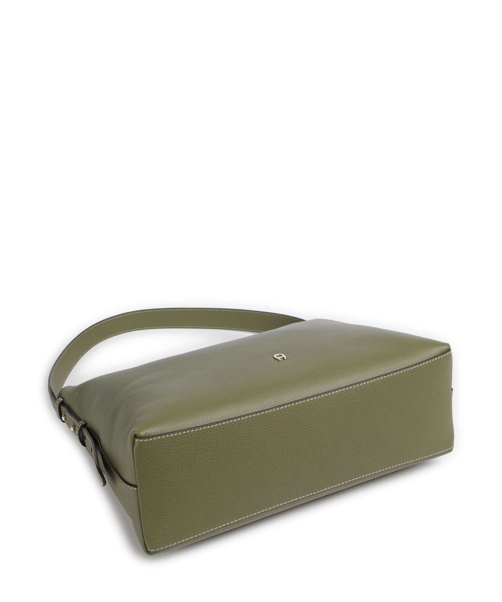 Aigner Farah M Hobo bag moss green