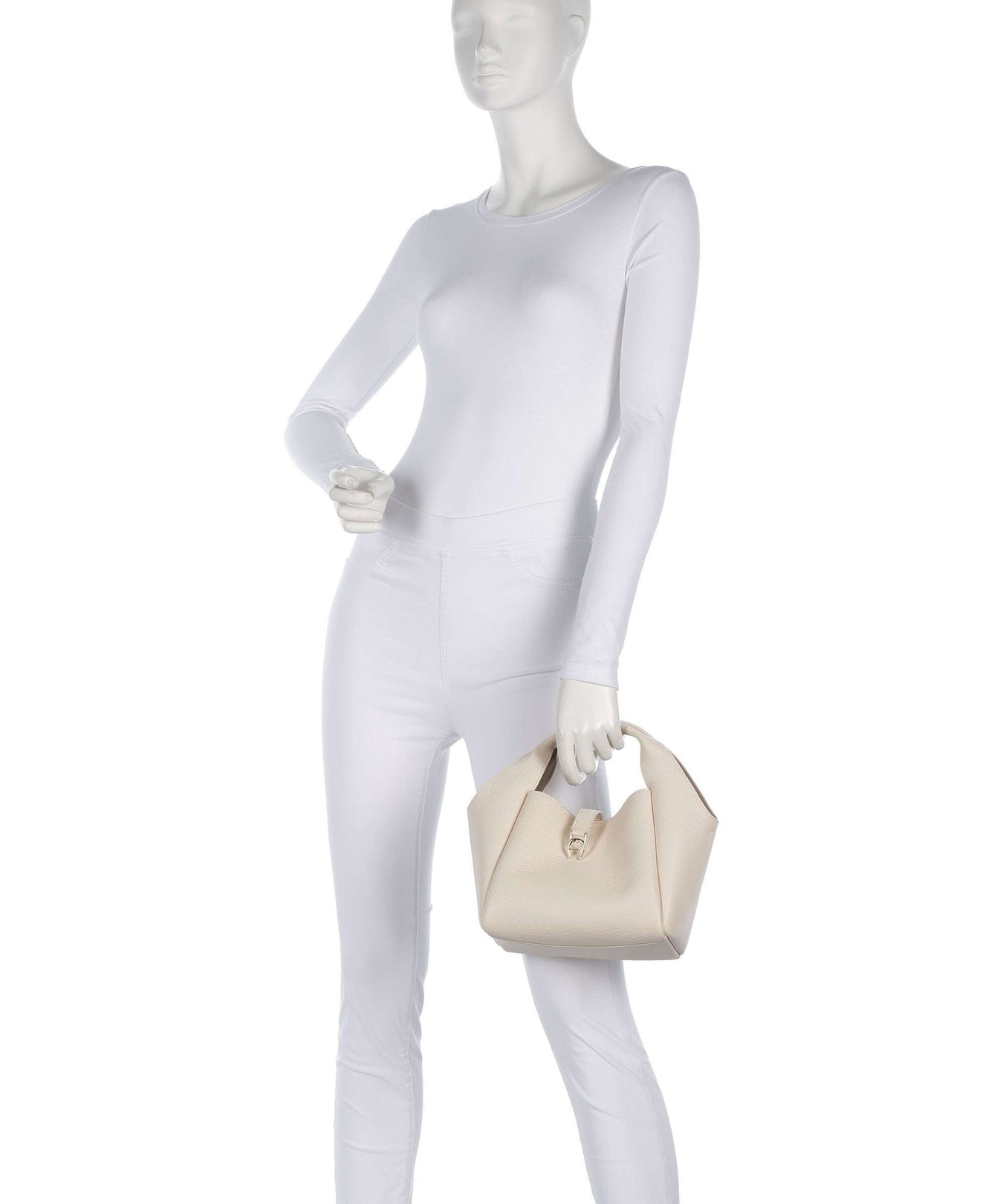 Aigner Zaira S Handbag macadamia white