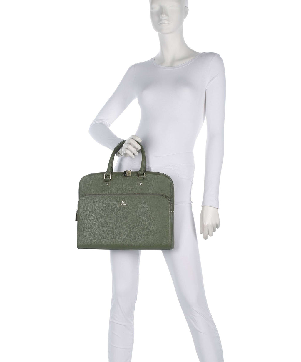 Aigner Ivy L Briefcase moss green