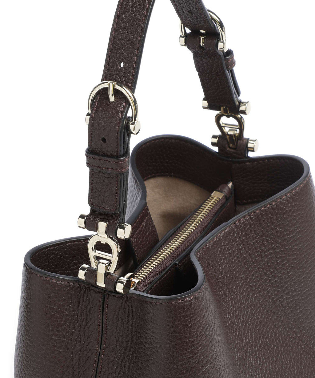 Aigner Delia S Bucket bag soil brown