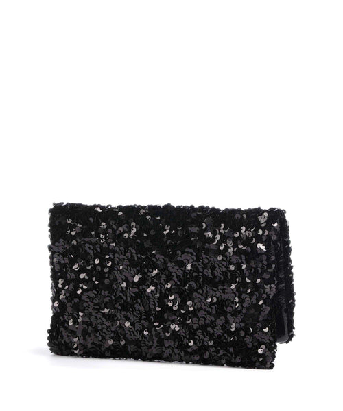 Abro Sequins Clutch bag black/nickel