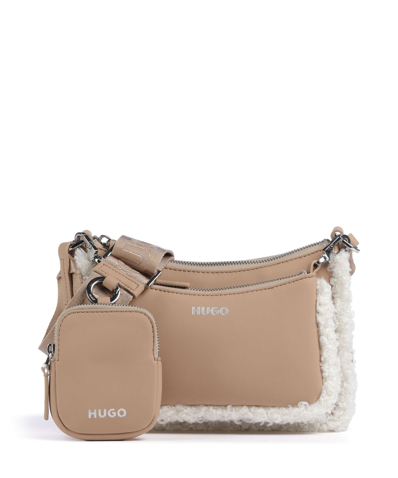 Hugo Bel Crossbody bag open beige