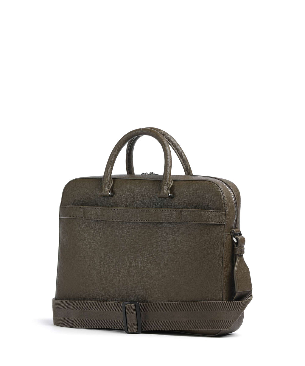 BOSS Ray Briefcase open green