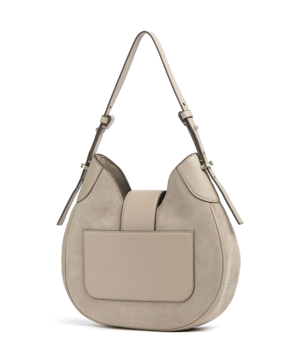 BOSS Beyond Hobo bag light beige