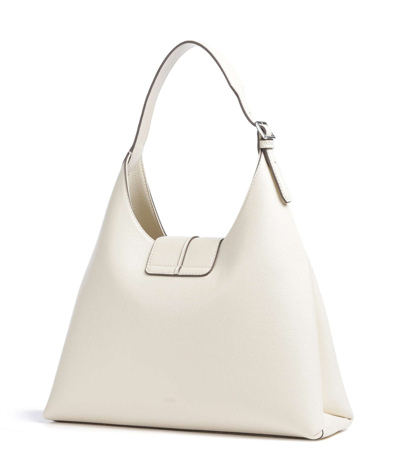 BOSS Anett Big Hobo bag open white