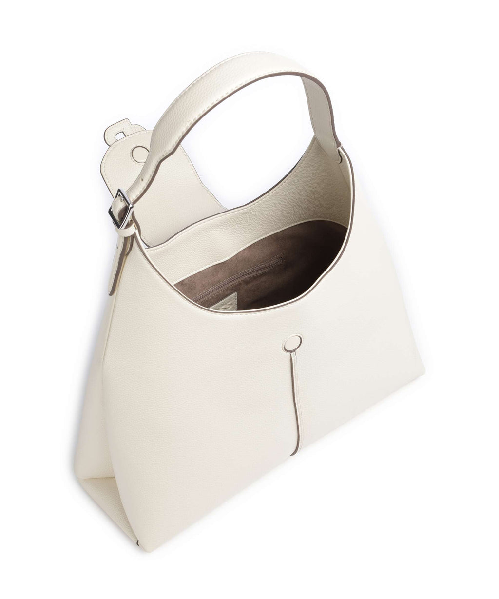 BOSS Anett Big Hobo bag open white