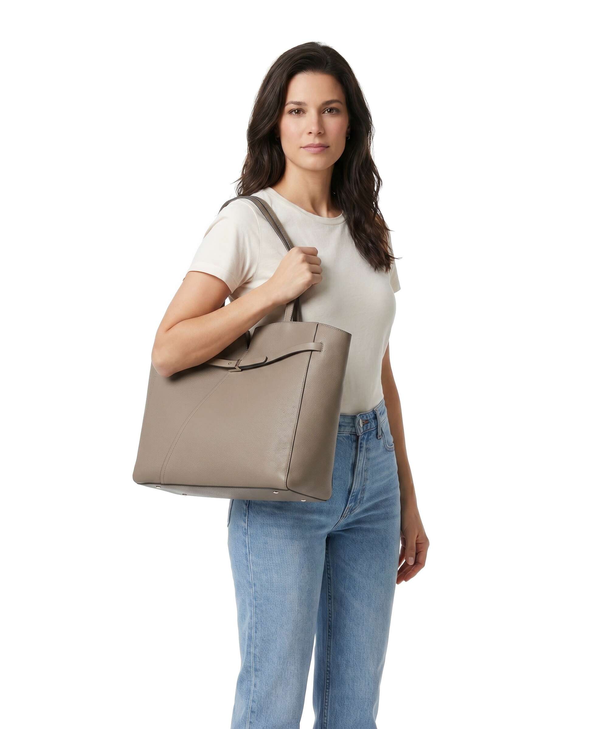 BOSS Revers Tote bag dark beige