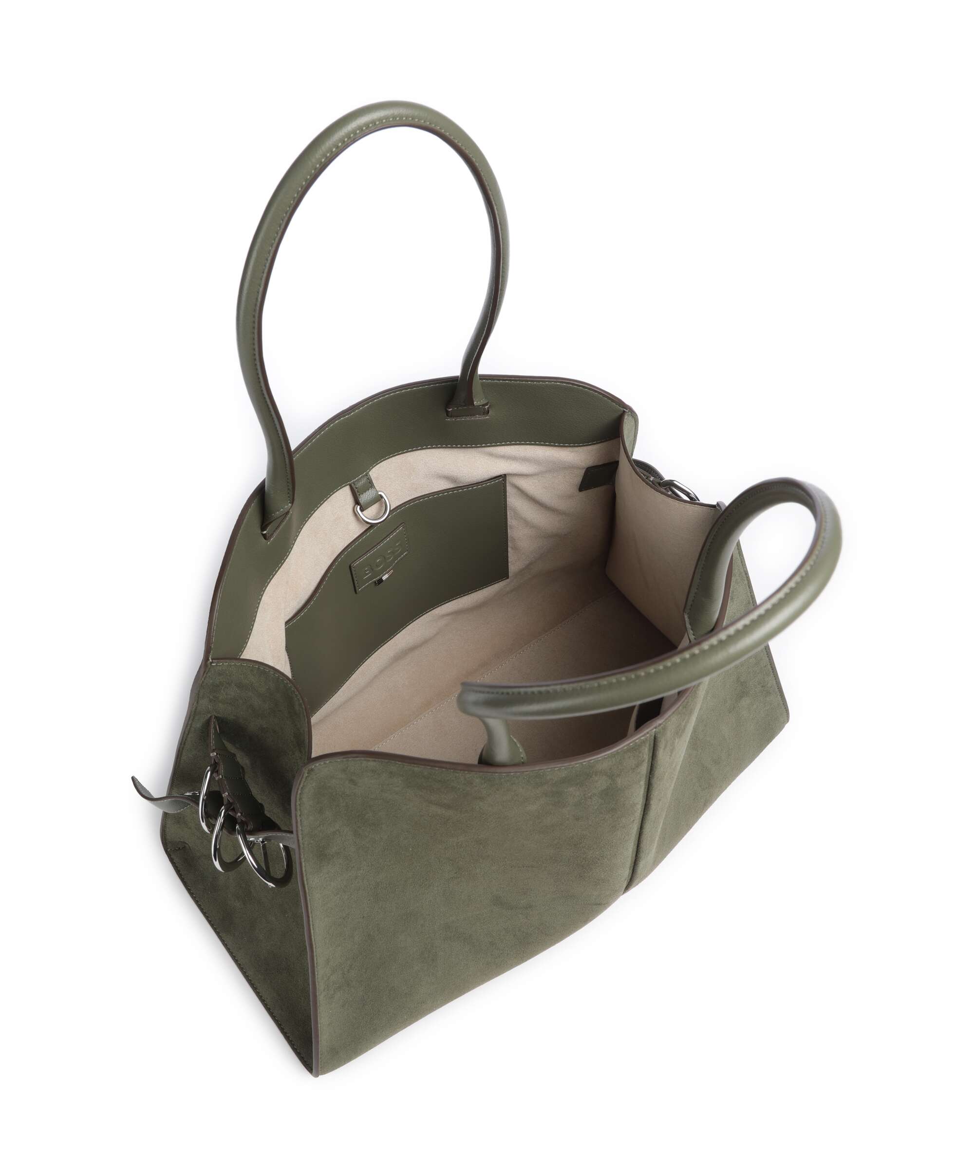 BOSS Clarice Tote bag dark green
