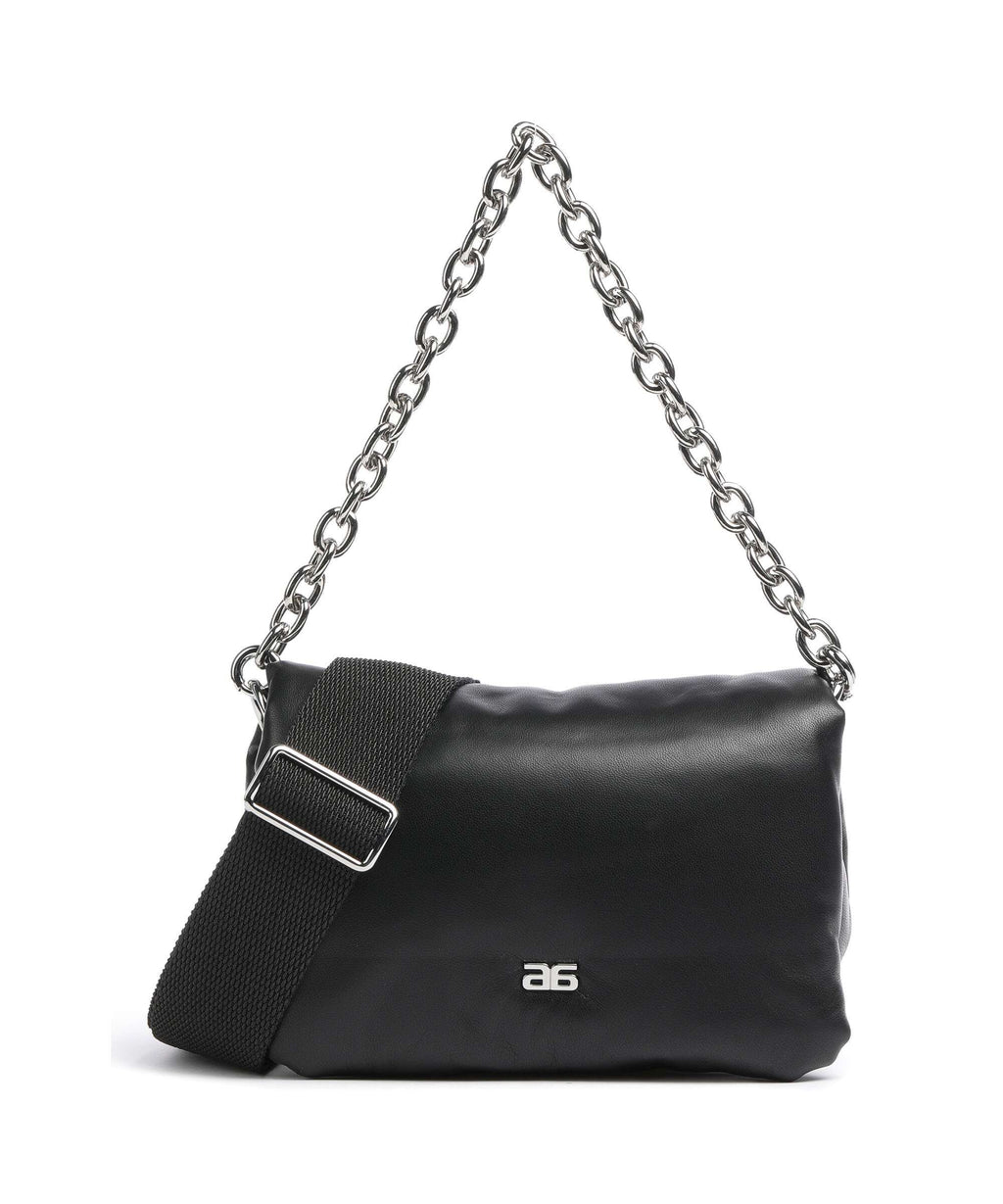 Abro Piuma_Lucido Puffer Shoulder bag black/nickel