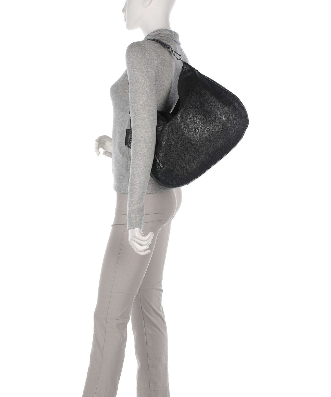 Abro Adria Juna Hobo bag black/nickel