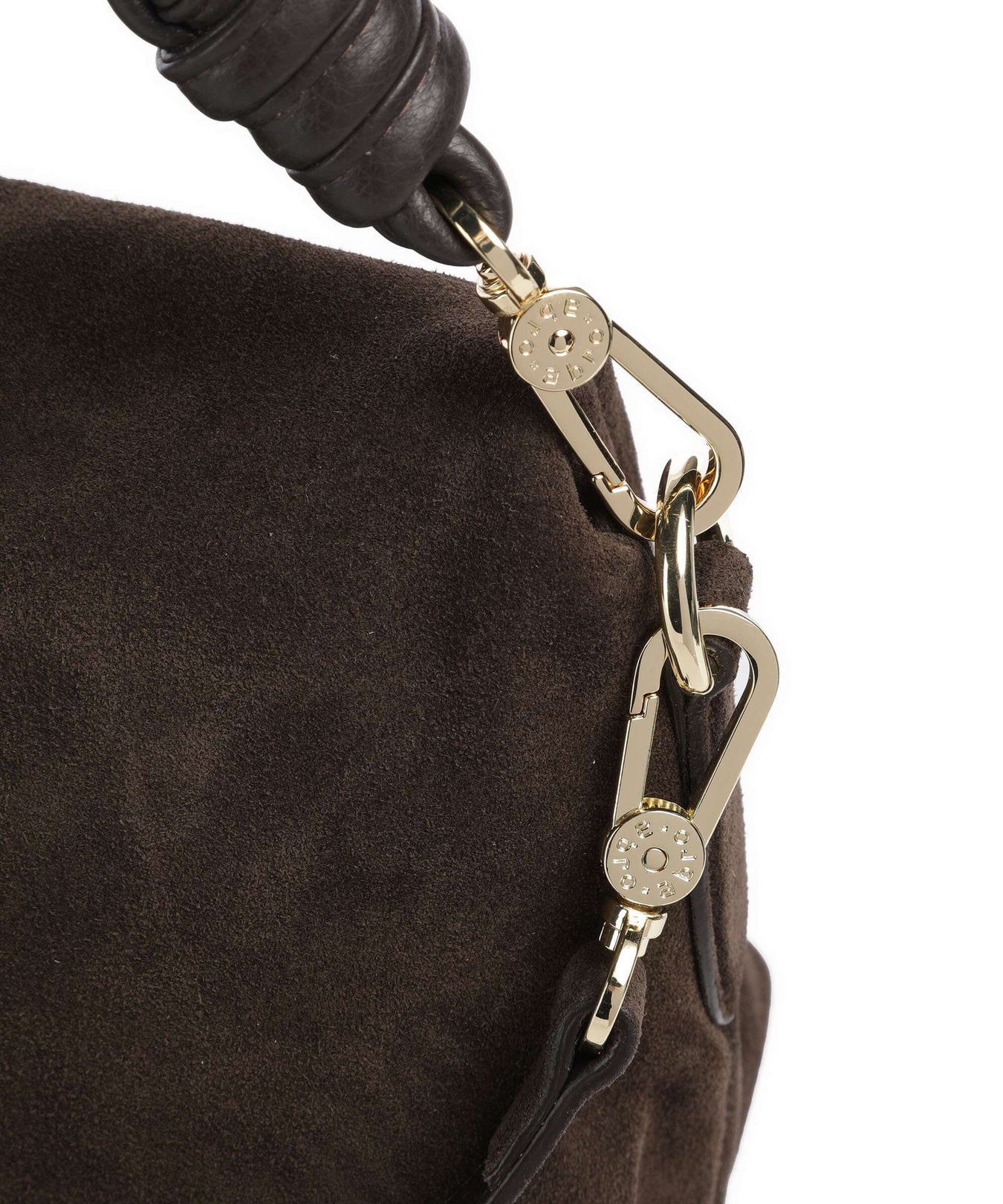 Abro Suede Soley Shoulder bag brown