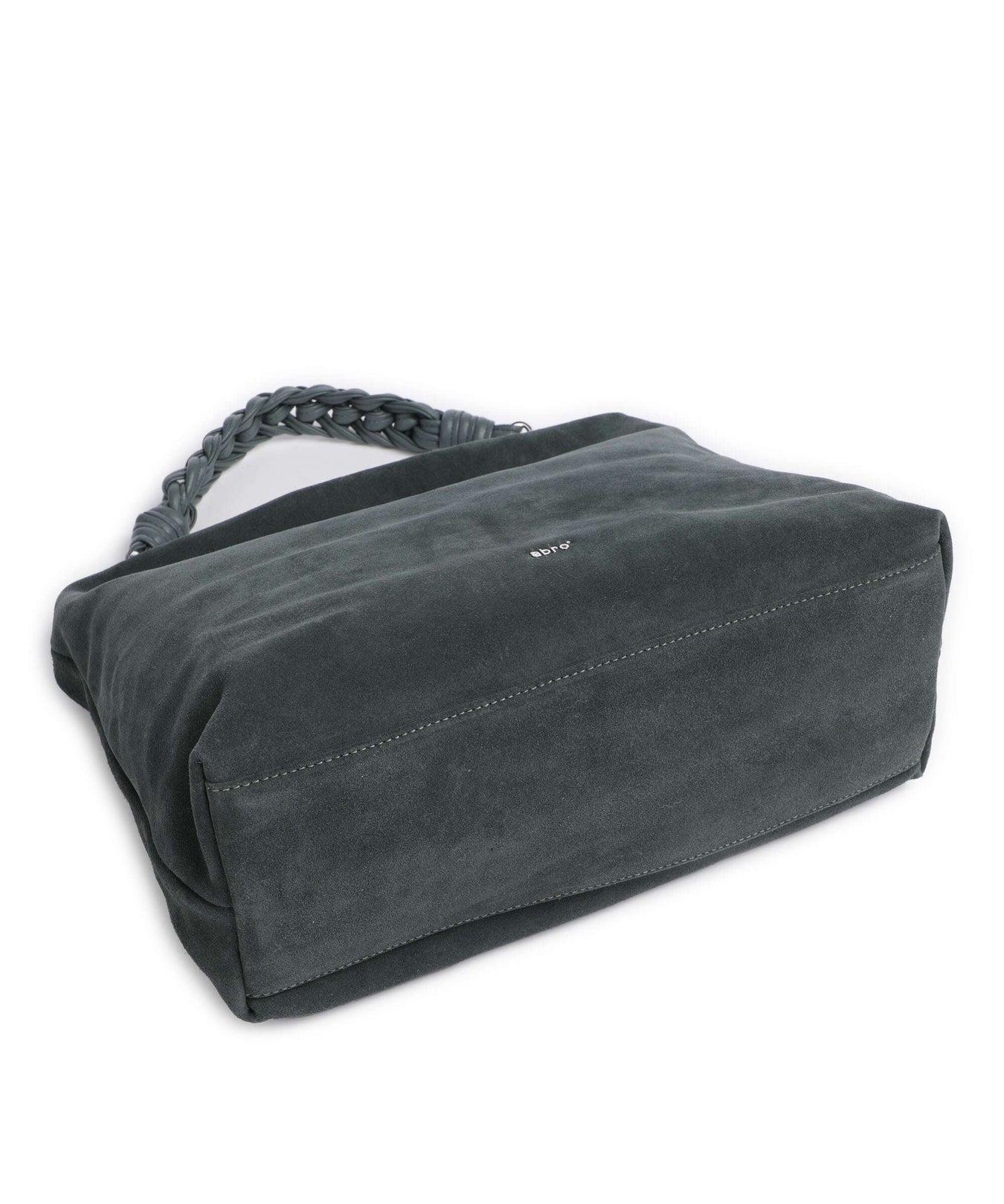 Abro Suede Soley Hobo bag sage