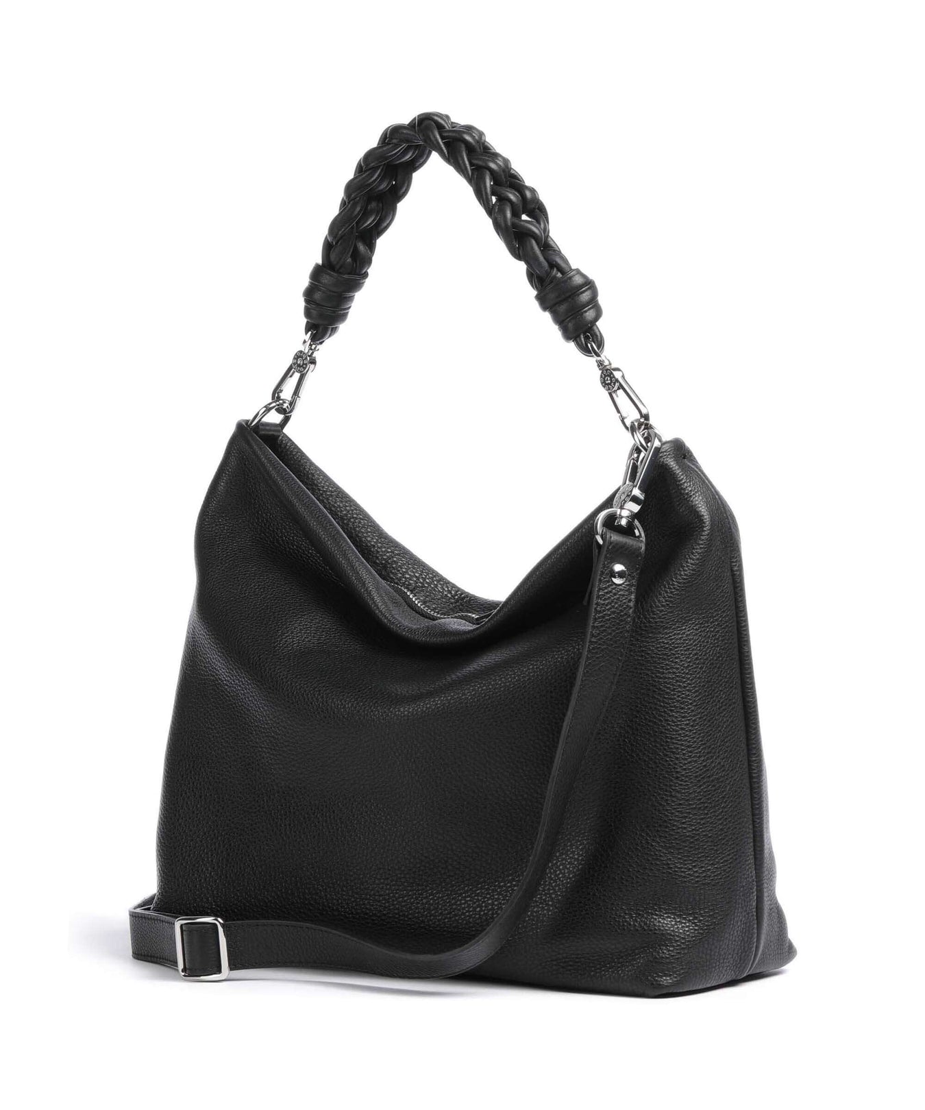 Abro Dalia Soley Hobo bag black/nickel