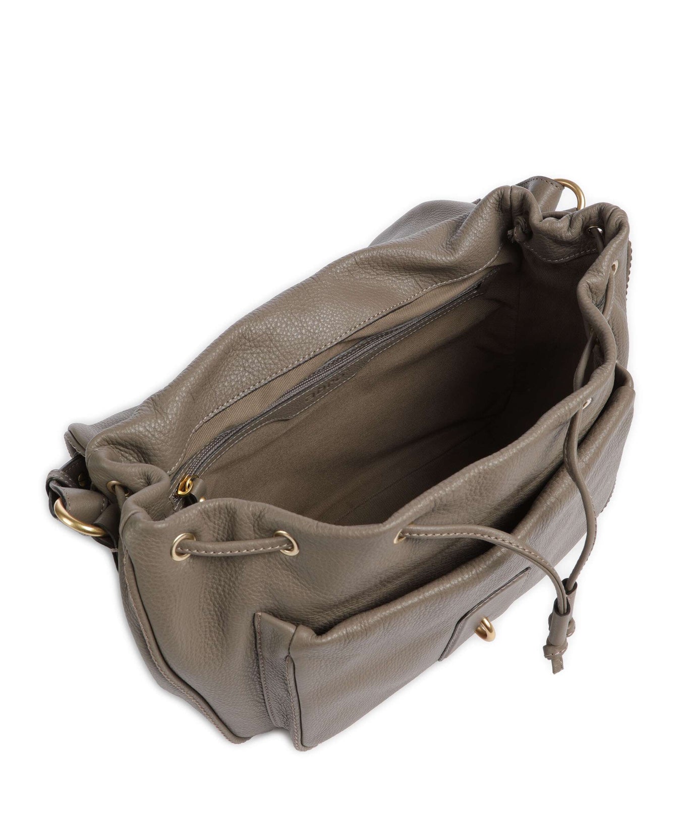 Abro Dalia Star Saddle Hobo bag taupe