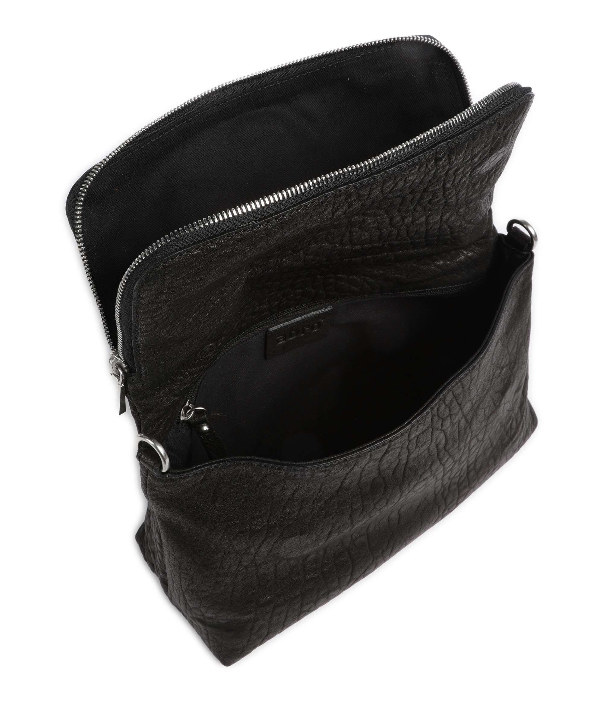 Abro Bubble Biker Shoulder bag black/nickel