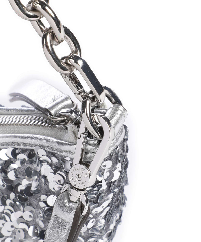 Abro Sequins Moon Shoulder bag silver