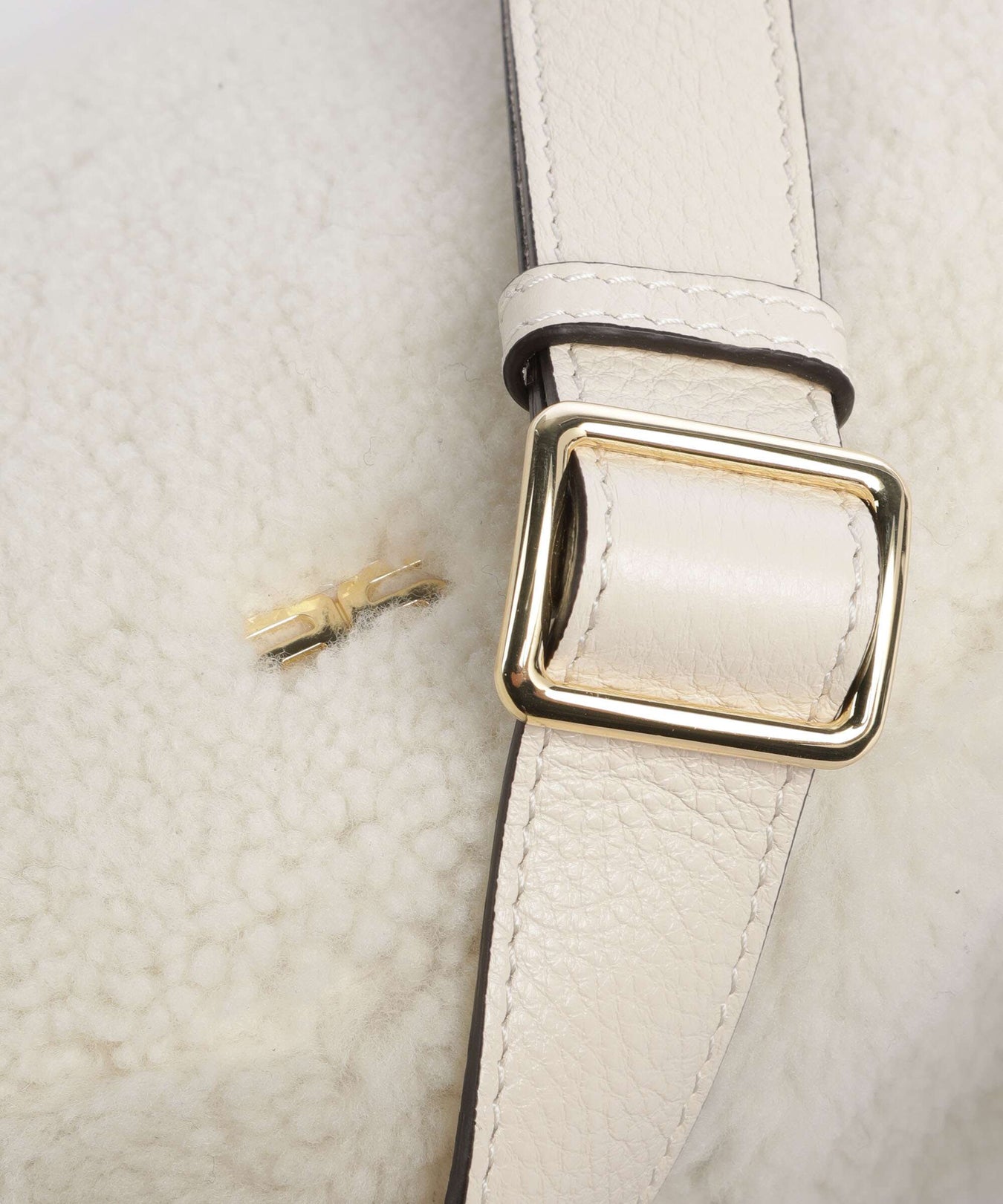 Abro Shearling By My Side Crossbody bag milk