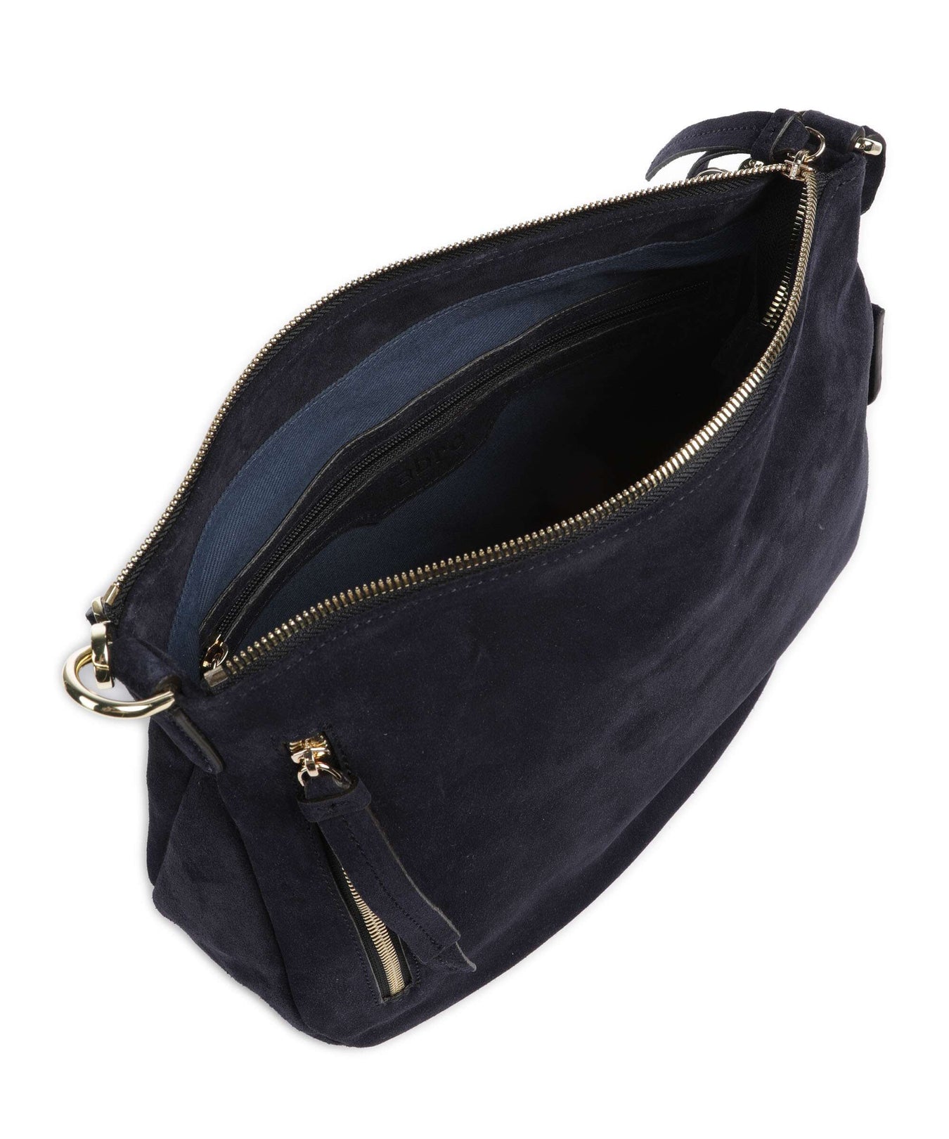 Abro Suede Juna Hobo bag navy