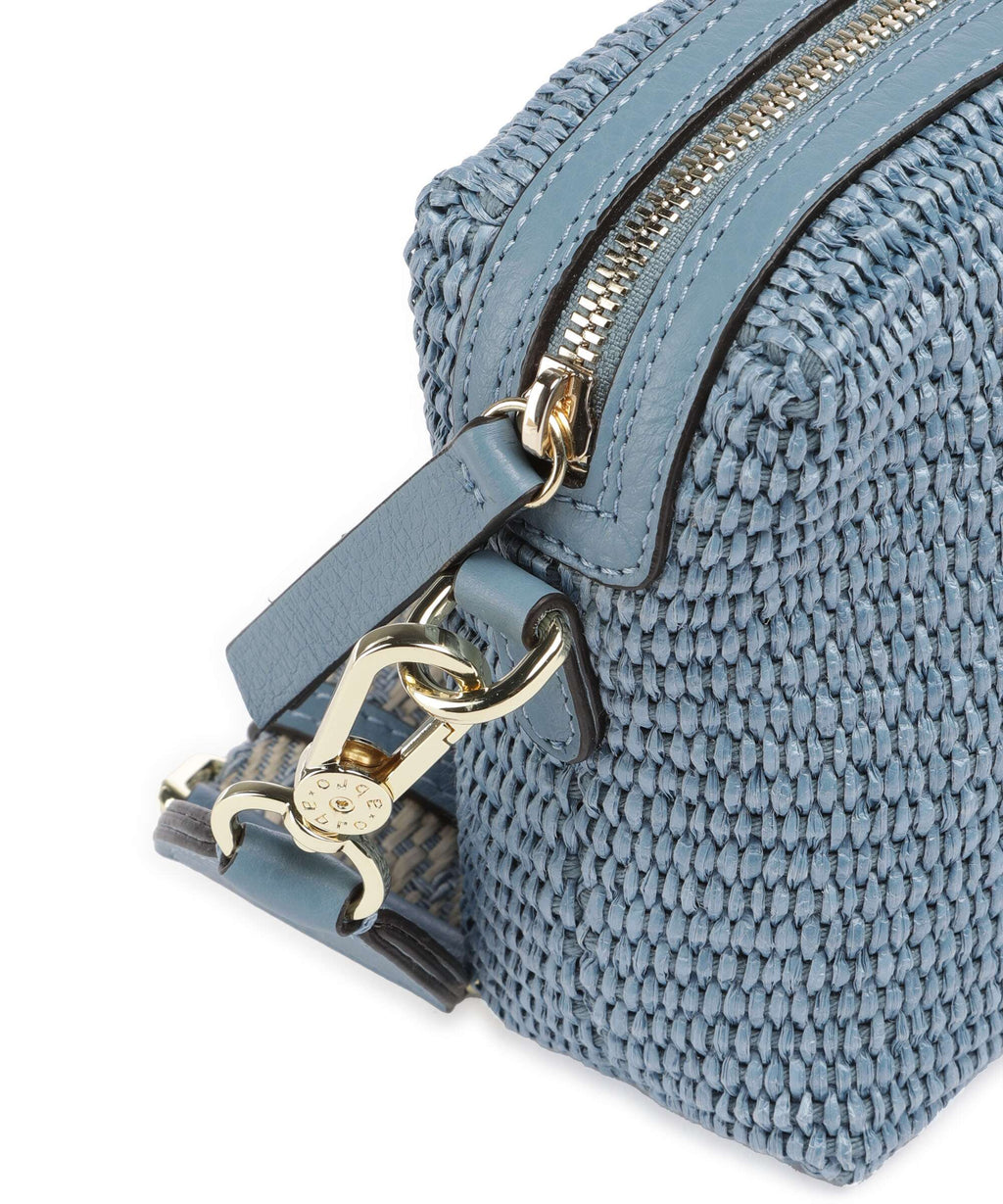 Abro Raffia Kaia Crossbody bag light blue/fairy