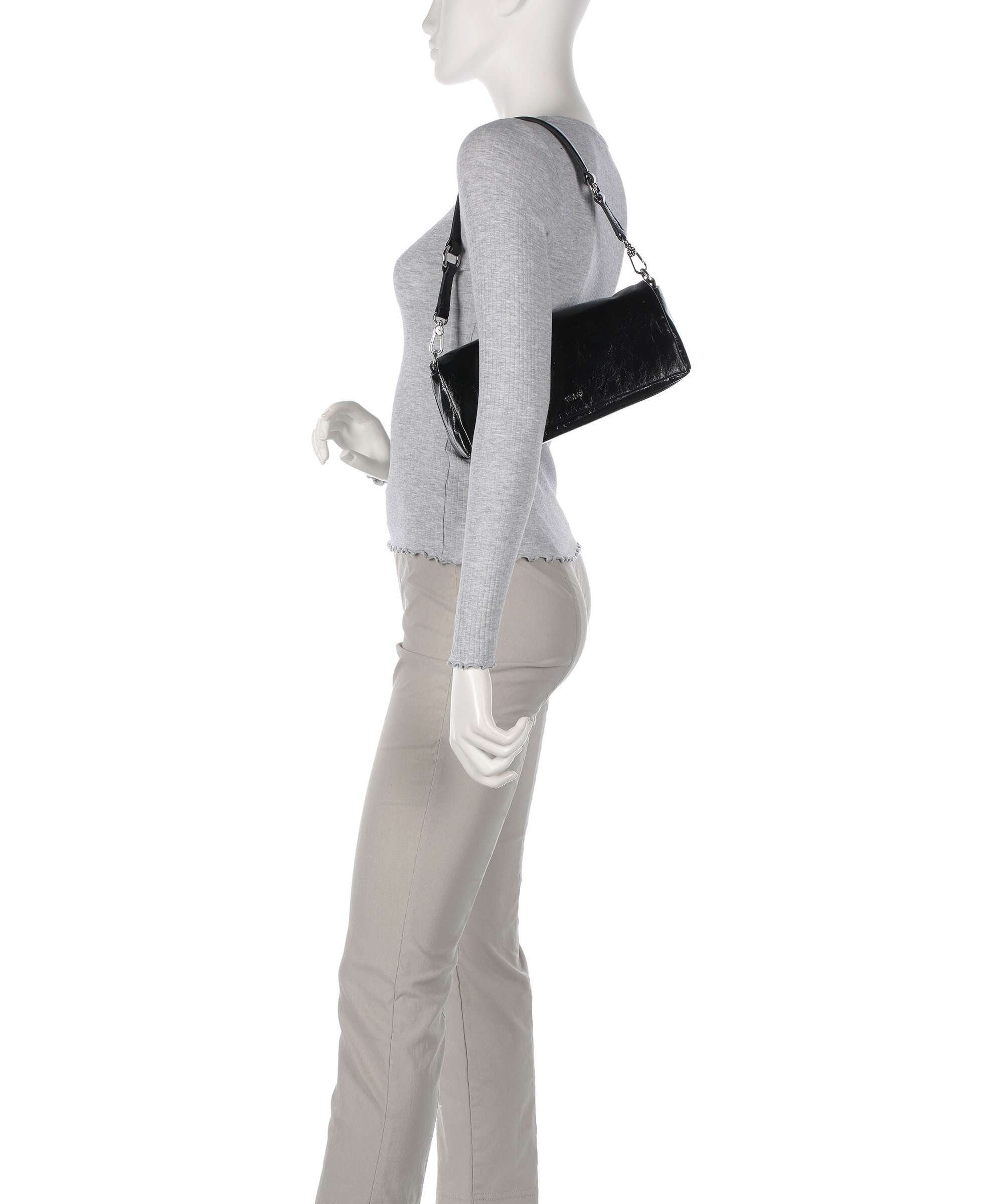 Abro Alias Soft Mila Shoulder bag black/nickel