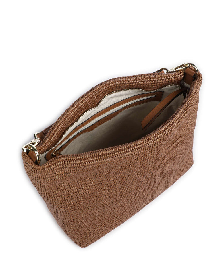 Abro Raffia Kaia Hobo bag cuoio