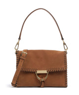 Abro Suede Temi Stitch Sac porté épaule cuoio